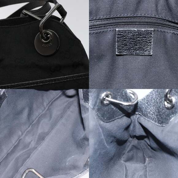 GUCCI GG Canvas Shoulder Bag Black - Picture 11 of 12